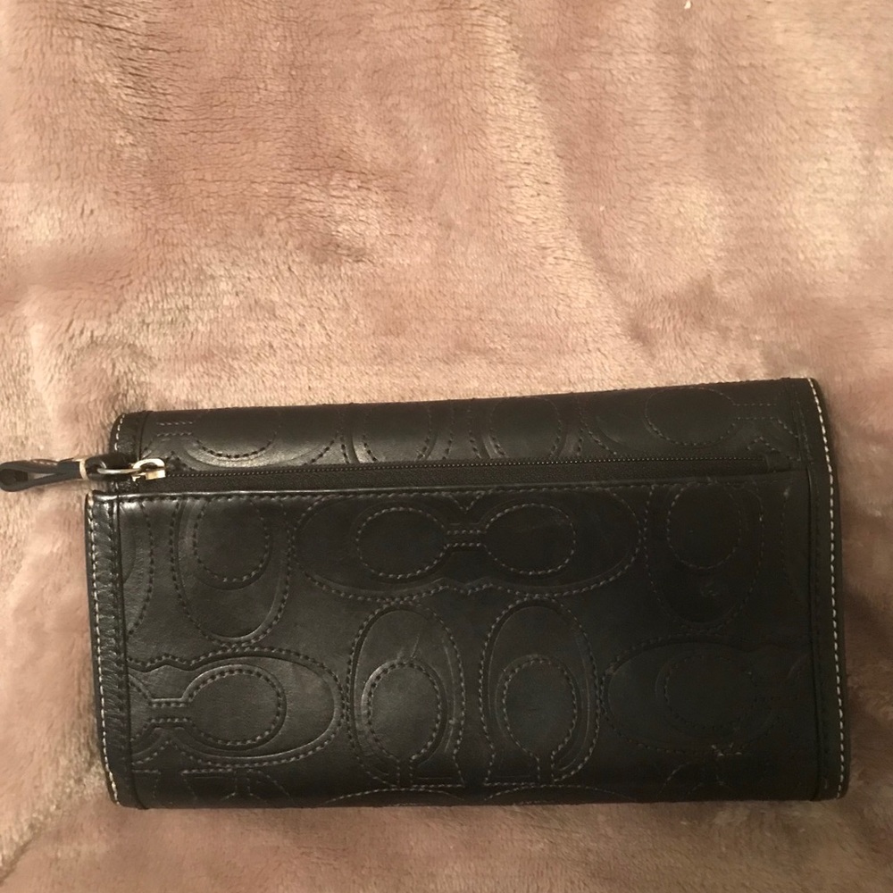 Leather coach wallet Authentic - Picture 2 of 6